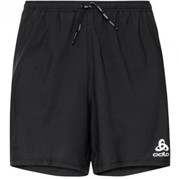 Odlo Pantalones Cortos Essential 6 Inch Negro, para hombres, talla XXL, color negro carbón, diseño técnico ideal para running