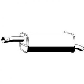 Silenciador trasero ERNST 313216 para FORD ME5S6J-5K244-A1A 1334228 5S61-5K244-AB, longitud 830 mm
