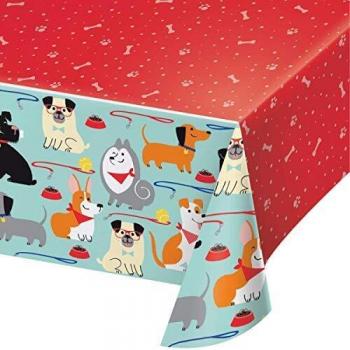Lindo Perros Mantel de plástico – 1 PC