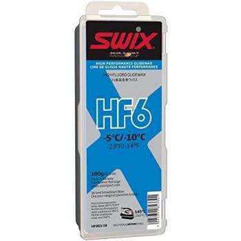 Swix HF06X-18 Cera Nova X High Fluoro Wax, Blue, 180gm by Swix