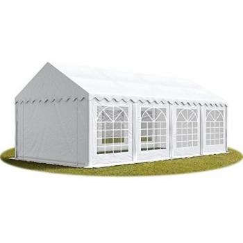 Carpa para fiestas TOOLPORT 3x9 m, lona PVC 700 n, impermeable, blanca