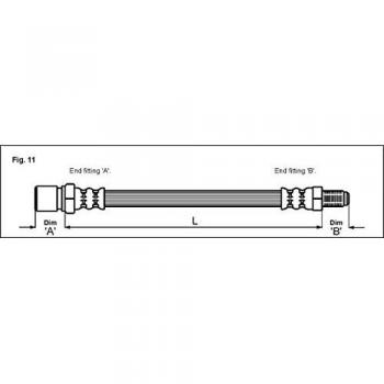 Metzger 4112081 Tubo flexible de frenos