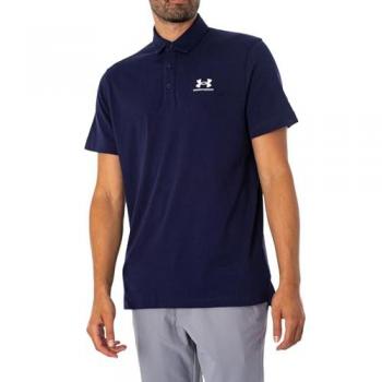 Under Armour Icon Men's Short Sleeve Polo Shirt - Navy Blue - Size L