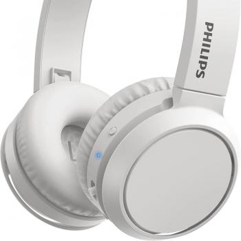 Philips TAH4205WT/00 White Wireless Over-Ear Headphones with Noise Isolation