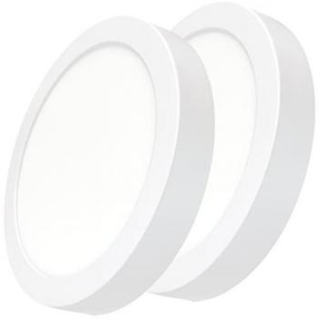 Plafón LED Circular Superficie 24W 2200LM 300mm Blanco Neutro - Pack de 2 Unidades
