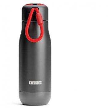 Botella Térmica de Acero Inoxidable Doble Pared 0.35L Negra