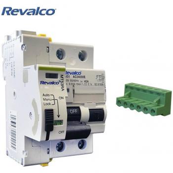 Interruptor Diferencial 2 Polos 40A 30mA Clase AC con Reconexión Automática y Tiempos de Rearme Ajustables 10/60/300 Segundos