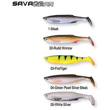 Savage Gear - 3D Bleak Paddle Tail 132, Color 02-Rudd, Talla 17 gr
