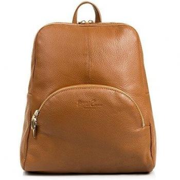 Firenze Artegiani Mochila de Mujer Casual Piel auténtica, Acabado Dollaro, 31 cm, Cuero