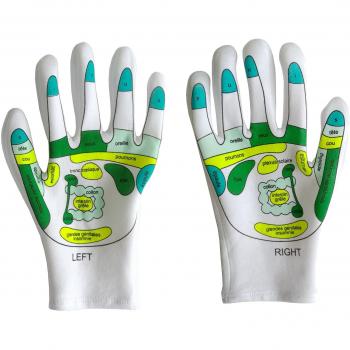 Guantes Hidratantes de Reflexología y Spa - Reutilizables con Aceites Esenciales (Par)