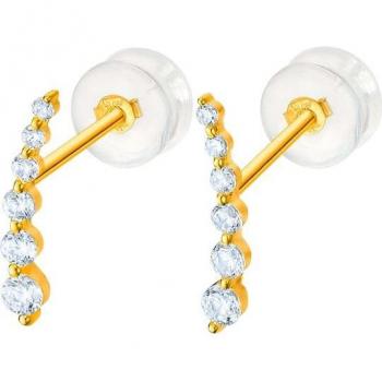 Pendientes Time Road LU00016 Basics Oro 9K Mujer