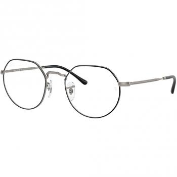 Ray-Ban RX6465 Jack 3179 Men's Eyeglasses Black Size 49 (Frame Only) - Blue Light Block Available