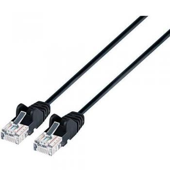 Intellinet 0.5m Black Cat6 UTP Slim Network Patch Cable