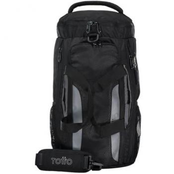 TOTTO - Bolsa de viaje plegable Gosum negra - N01L, Mochila Unisex Adulto, tamaño pequeño