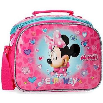 Disney Neceser Minnie Help Adaptable a Trolley con Bandolera, Rosa, 25 x 19 x 10 cm