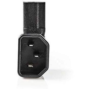 NEDIS Extension Plug Conector de Alimentación | IEC-320-C13 Hembra - IEC-320-C14 Macho en ángulo Derecha/Izquierda | Negro Negro