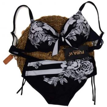 FUBA.VI 2019 Conjuntos de Bikini para Mujer Conjunto de Bikini Push Up Traje de baño de Dos Piezas Haltereck/Traje de baño sin Tirantes Bandeau Ropa de Playa Traje de baño