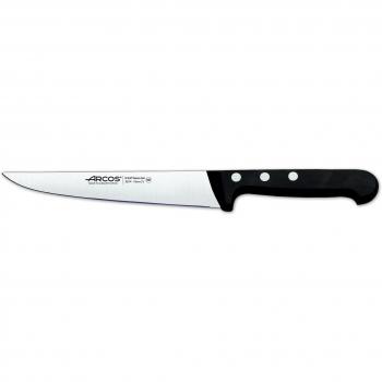 Arcos Serie Universal, Cuchillo de Cocina, Hoja de Acero Inoxidable Nitrum 170 mm, Mango de Polioximetileno, POM Color Negro