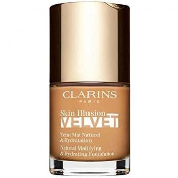 Clarins Skin Illusion Velvet Liquid Foundation 30ml - Shade 112.5W, Moisturizing, Hydration Base Tone