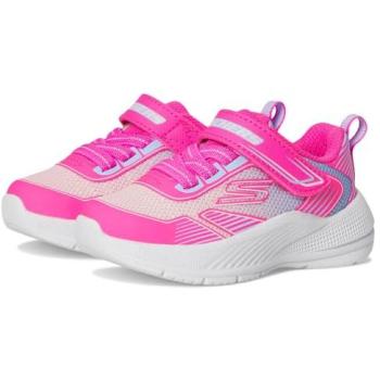 Zapatillas Skechers Microspec Advance Oasis Point para Niña - Deportivas Rosa con Detalles Multicolor, Talla 24, Apto para Lavadora