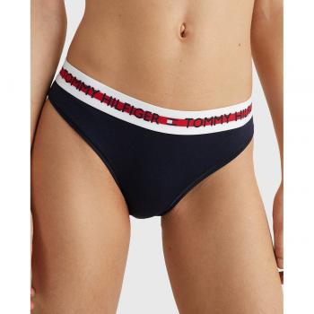 Tommy Hilfiger - Braguita nature techt para mujer con cinta y inscripción marino