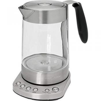 ProfiCook PC-WKS 1020 G Tetera eléctrica, 3000 W, 1.7 litros, 1 Decibeles, Acero Inoxidable, Gris/Negro