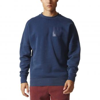adidas Idsnowwashcrewb Sudadera, Hombre, Azul