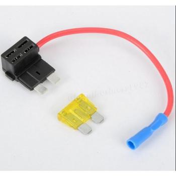 1pc Añadir un circuito Fusible GRIFO Piggy Soporte de Fusible de cuchilla para estándar ATO ACU 12 V