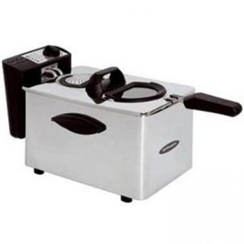 Orbegozo FDR 45 - Freidora profesional, 4 L, termostato regulable, indicador luminoso, asa de tacto frío, recogecables, acero inoxidable, 2000 W