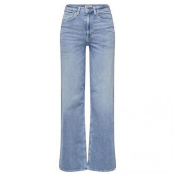 ONLY Classic Denim Jeans for Everyday Wear, Blue female, Size: L