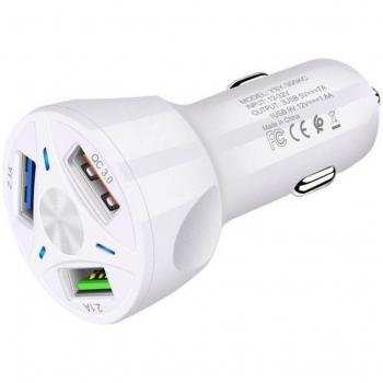 Cargador de Coche USB Tongdaytech con 3 Puertos y Carga Rápida 4.0/3.0 para iPhone X, Xiaomi y Samsung S10