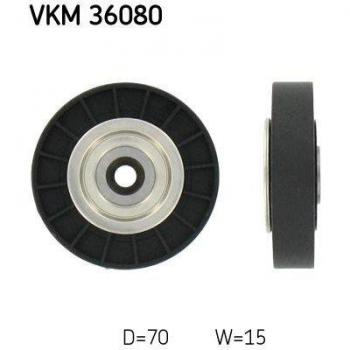 Polea tensora/guía SKF VKM 36080 para correa trapezoidal, v-ribbed belt