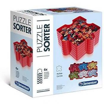 Clementoni - Puzzle Accesorio Clasificador de Piezas apilable para montar los puzzles más fácil