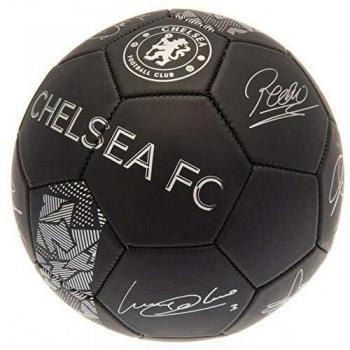 Chelsea FC Phantom Signature Team Merchandise Football Soccer Ball Black