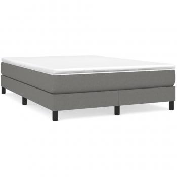 vidaXL Dark Grey Full Fabric Bed Frame without Mattress