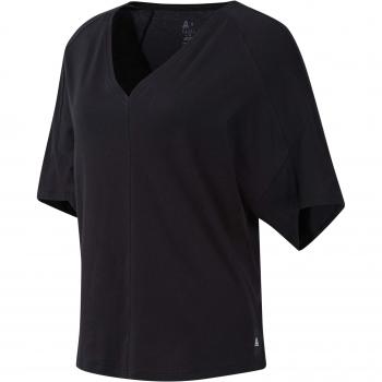 Reebok TS tee Camiseta, Mujer, Negro, M