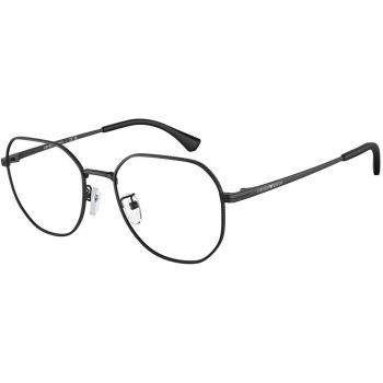 Armazones Emporio Armani EA1154D Asian Fit 3001 para Hombre Negros con Lentes Recetadas de 52