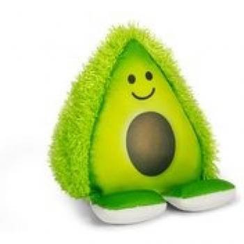 Soporte de Teléfono Plusheez Avocado - Cojín para Móviles, Mini-Tablets y E-Readers | Ideal para Ver Películas y Videollamadas | Con Superficie de Microfibra para Limpiar Pantallas