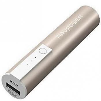 Power Bank RAVPower 3350mAh, Cargador portátil iSmart con 5V/1A Bateria Externa para Samsung, iPhone, Smartphone - Champán