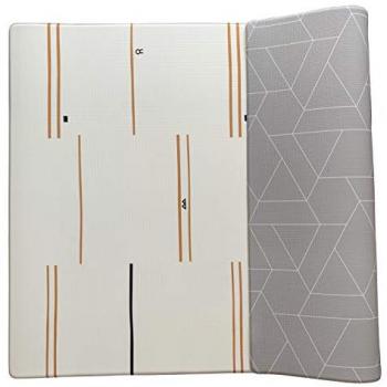 Colchón Zen Eze NIKIDOM - Alfombra de juego reversible, suave y acolchonada, diseño moderno, fácil de limpiar, segura para bebés y niños