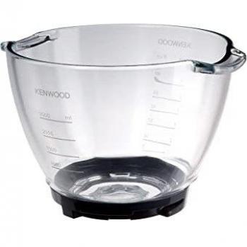Kenwood Bol de cristal Chef AT550 - Bol de vidrio graduado, compatible con robots Kenwood Chef, capacidad adecuada para mezclar y preparar ingredientes, diseño elegante y resistente