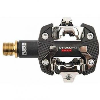 LOOK Cycle - Pedales MTB X-Track Race Carbon Ti - Mecanismo Compatible Estándar SPD - Cuerpo de Carbono, Eje de Titanio - Gran Plataforma - Extremadamente Fiable Ultraligero Clip In Pedals