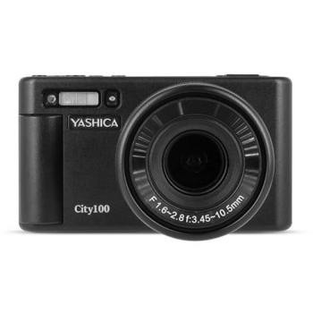 Yashica City 100 Black Compact Digital Camera (13MP, 4x Zoom)