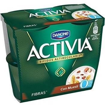 Activia Muesli 0% - Paquete de 4 x 120 gr - Total: 480 gr