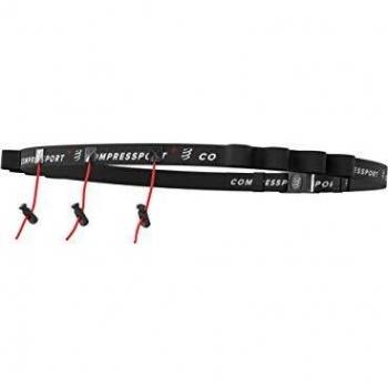 COMPRESSPORT Race Belt Cinturón de Correr, Unisex-Adult, Negro, Talla Unica