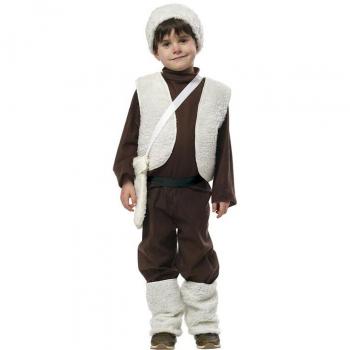 Rubie's Disfraz de Pastorcillo marrón y blanco para niño