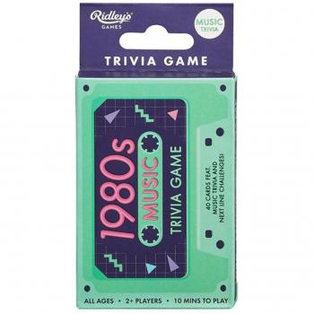 1980s Music Trivia Card Game - Retro Quiz Edition