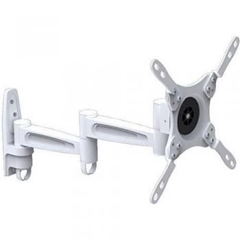 Intecbrackets - White cantilever arm swivel and tilt TV bracket fits 17 19 20 22 23 24 26 32 34 37 39 40 TV fits White LG Samsung Sony Toshiba Finlux Bush Logik LED & LCD TVs