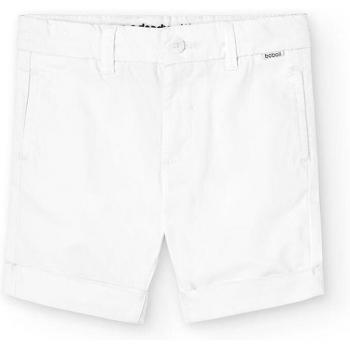 Bermudas de niño satén blanco con cordonets - Boboli 738097