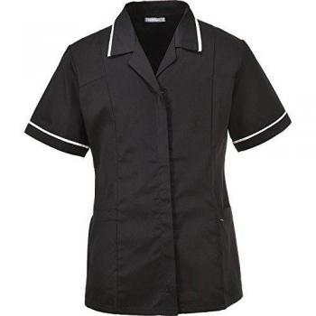 Bata Laboral Clásica para Mujer Portwest en Colores Corporativos Tejido Kingsmill XL